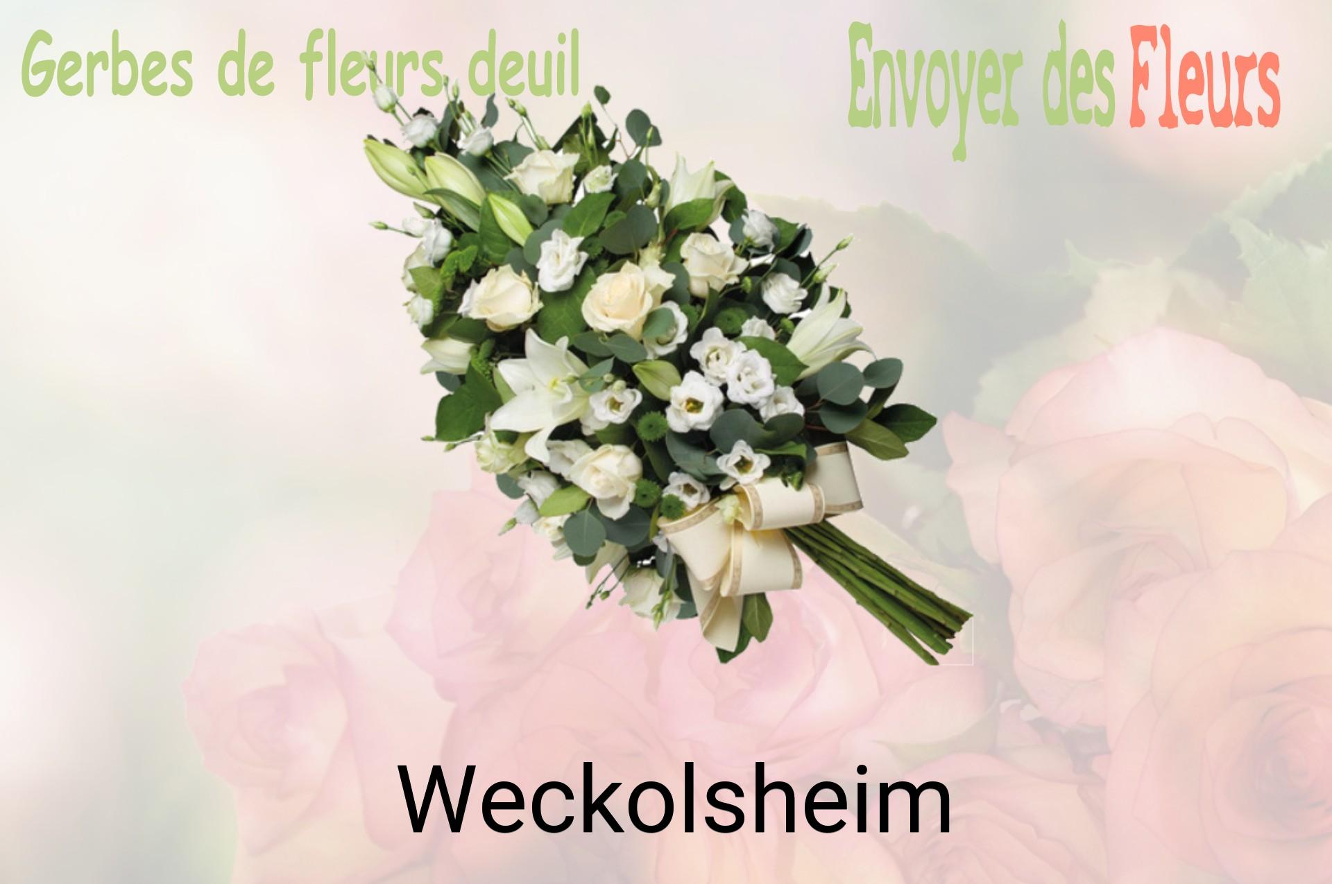 Gerbe de fleurs de deuil livrée à Weckolsheim
